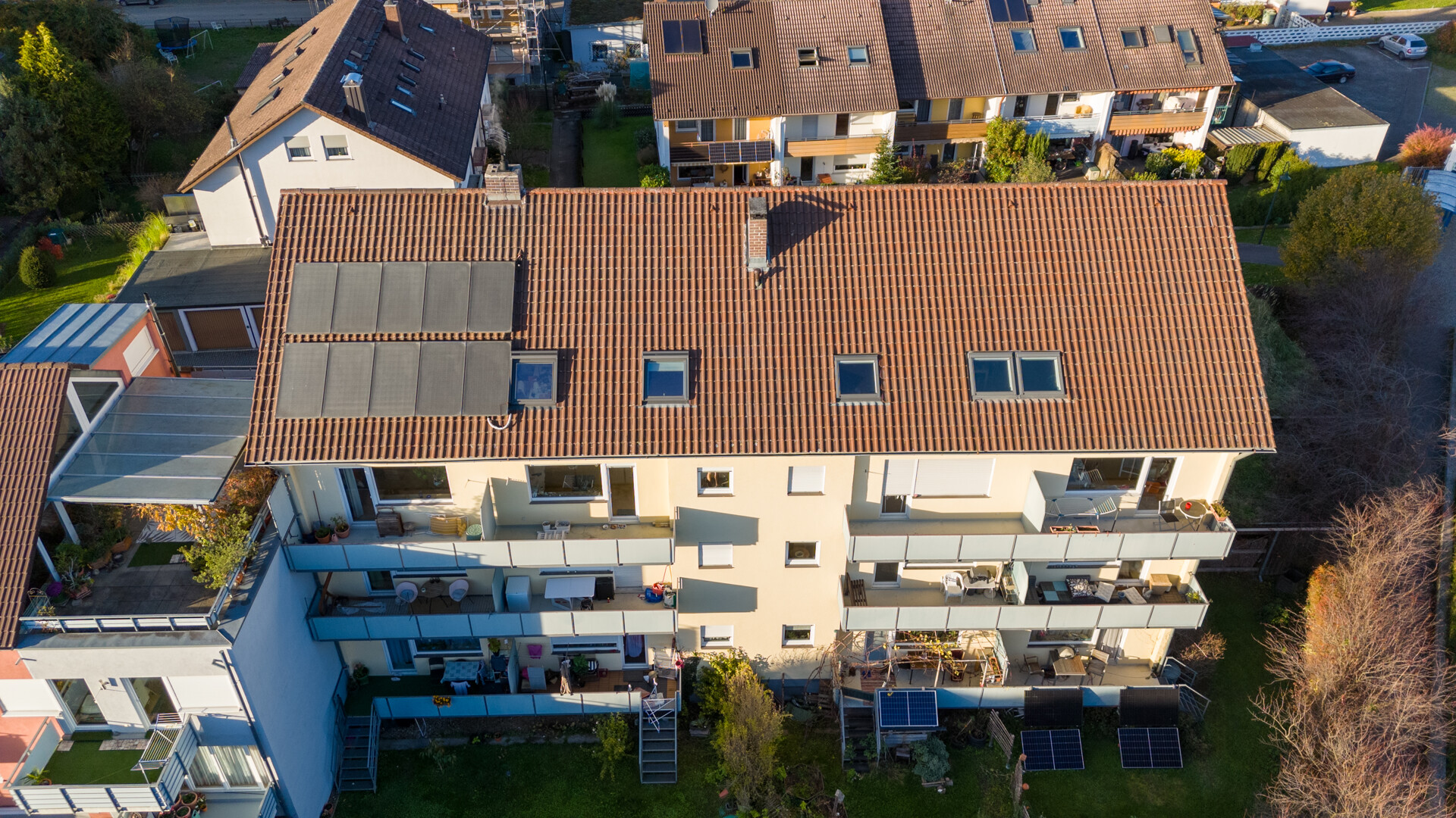 Rückansicht des Wohnhauses