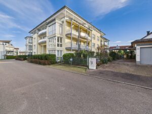 Ansicht auf den Erker und Balkon im 1.Obergeschoss