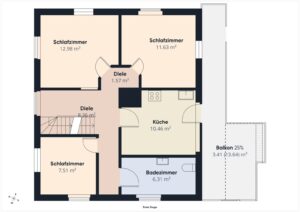 Grundriss Obergeschoss