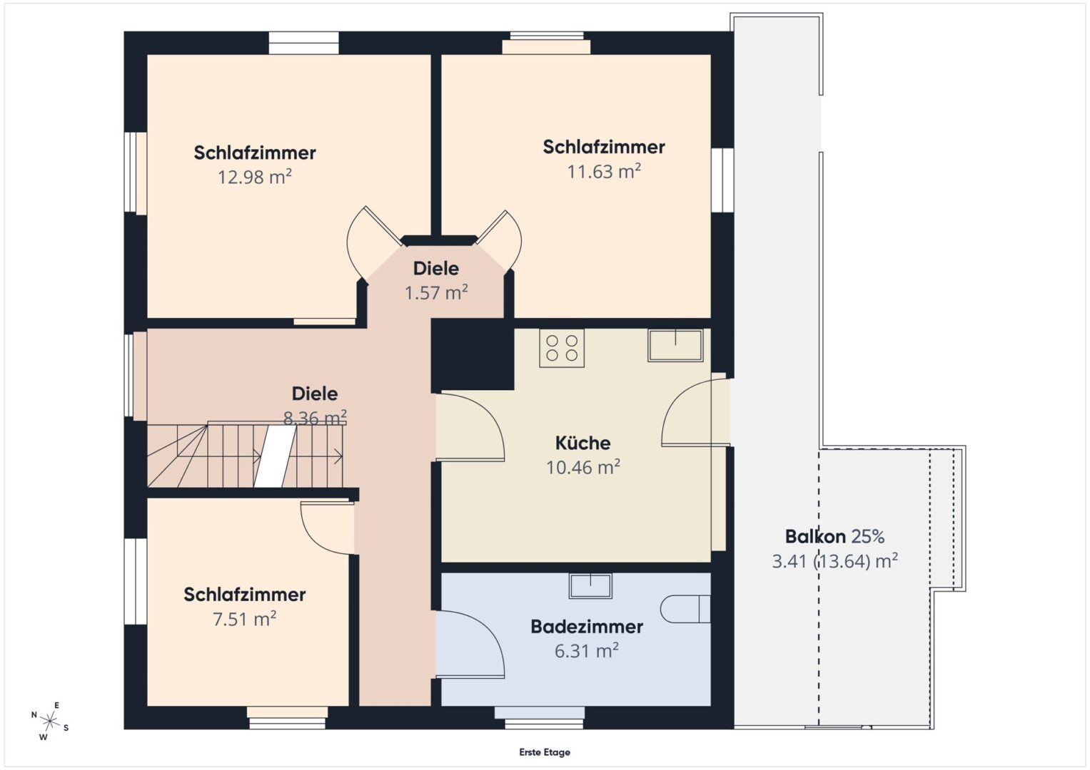 Grundriss Obergeschoss