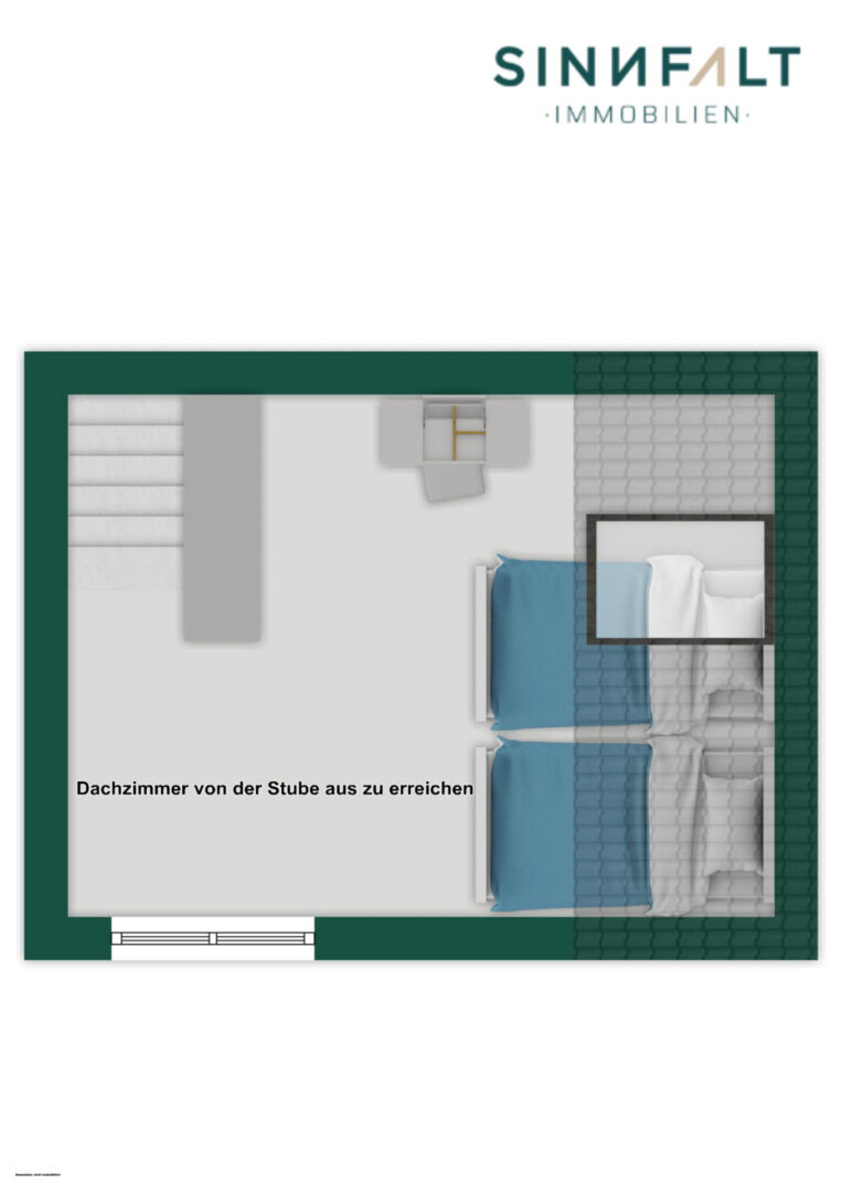 Grundriss Dachgeschosszimmer