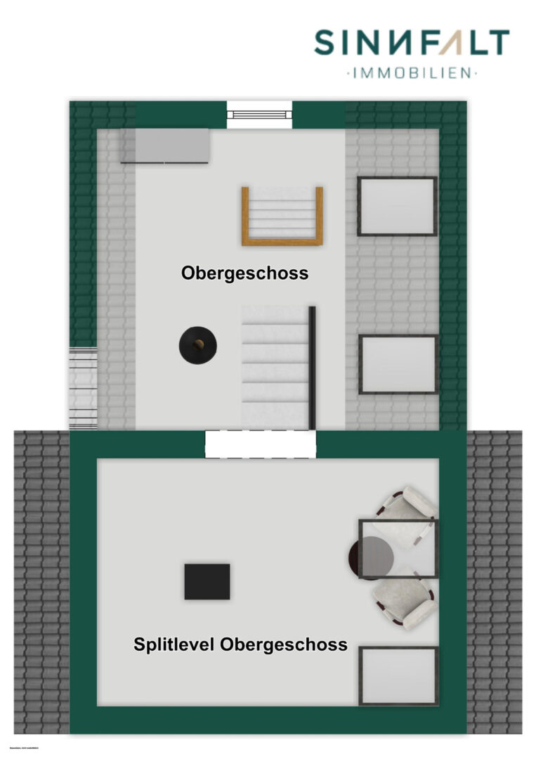 Grundriss Obergeschoss/Splitlevel
