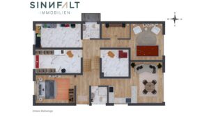 Untere Etage und Zwischengeschoss - Ansicht von oben