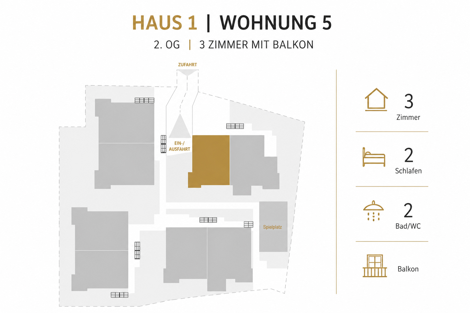 Lage der Wohnung 5