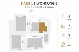 Lage der Wohnung 6