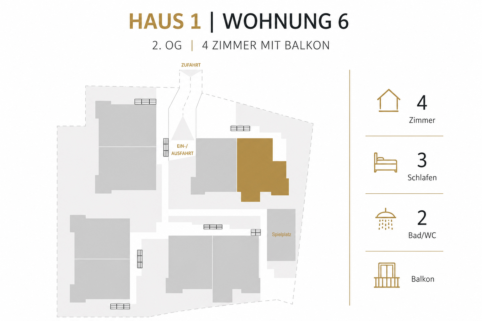 Lage der Wohnung 6