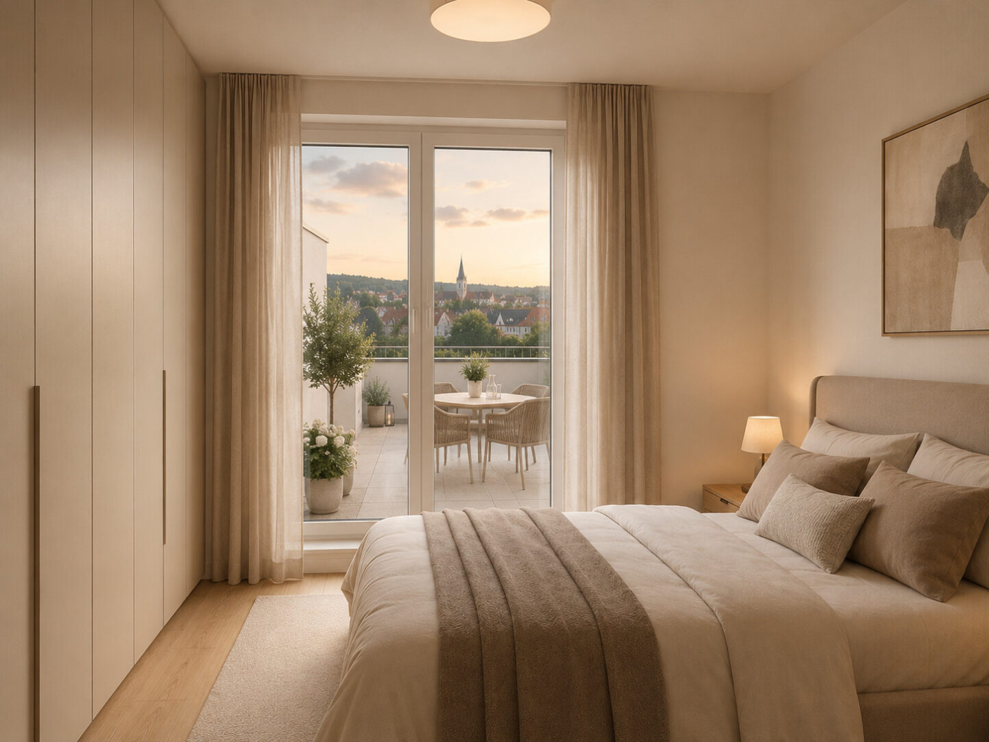 Unverbindliche Bildvisualisierung Schlafzimmer