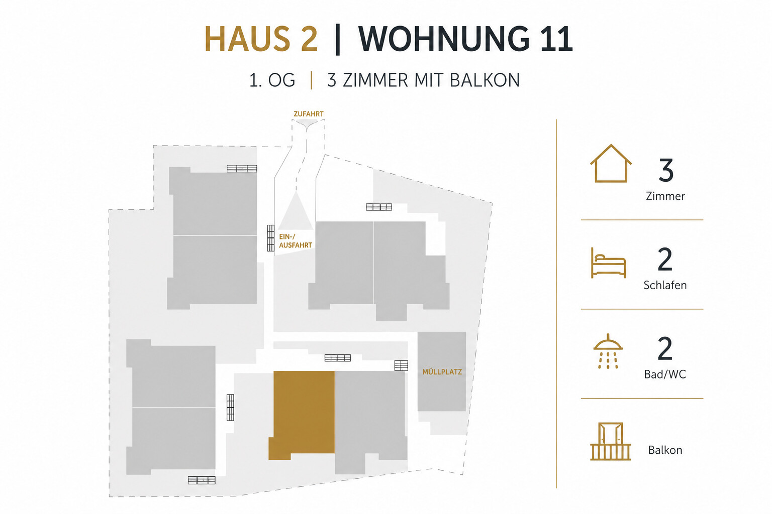 Lage der Wohnung 11