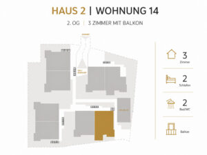 Lage der Wohnung 14