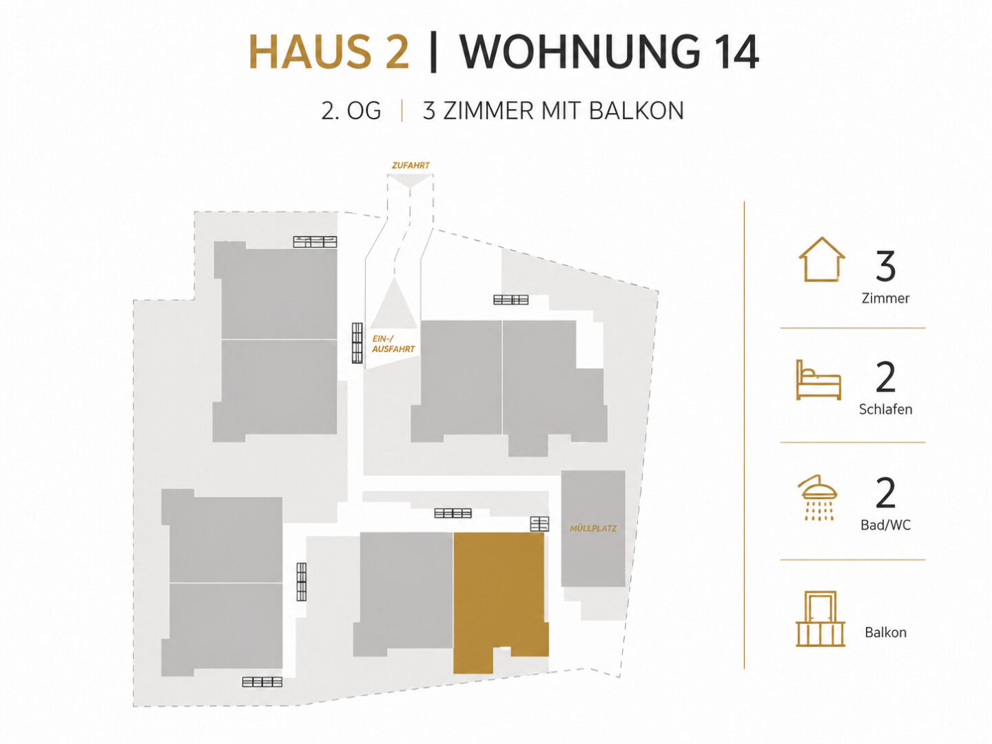 Lage der Wohnung 14