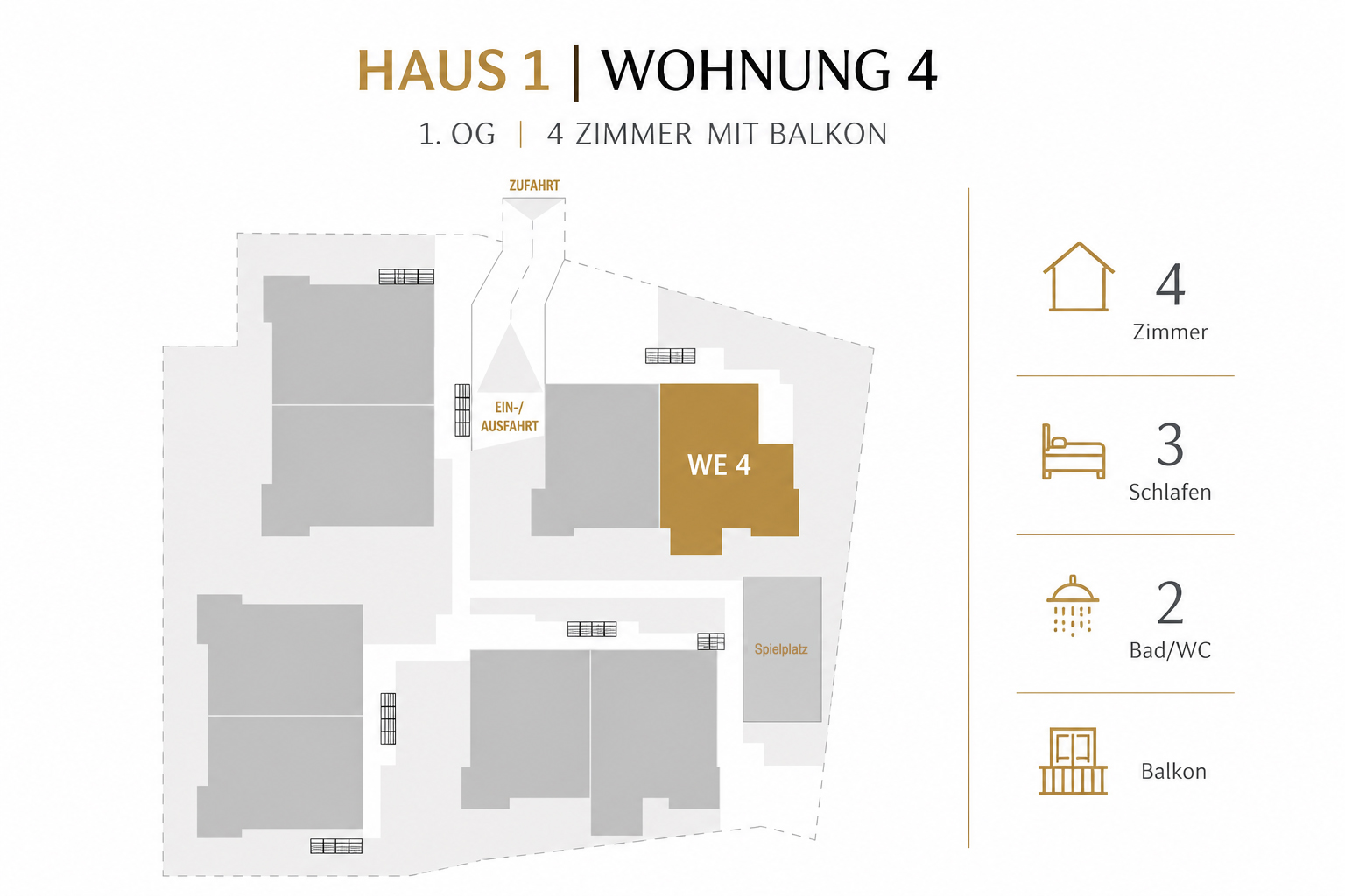 Lage der Wohnung 4
