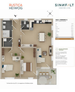 Grundriss Wohnung 14