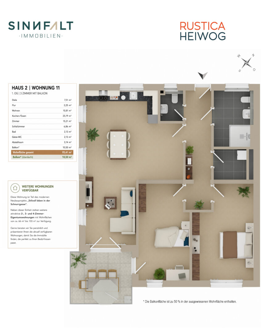 Grundriss Wohnung 11