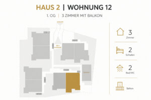 Lage der Wohnung Nr. 12