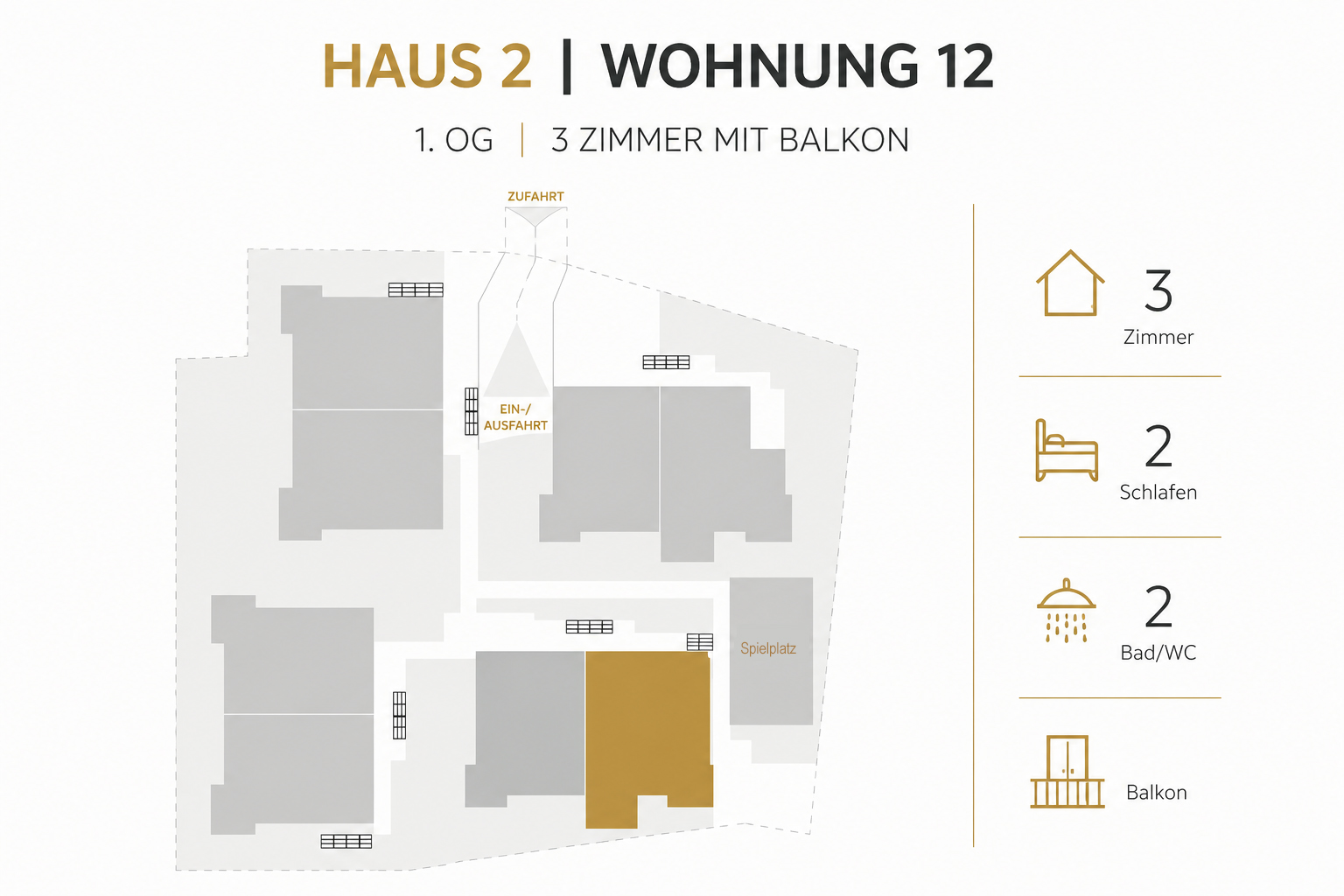Lage der Wohnung Nr. 12