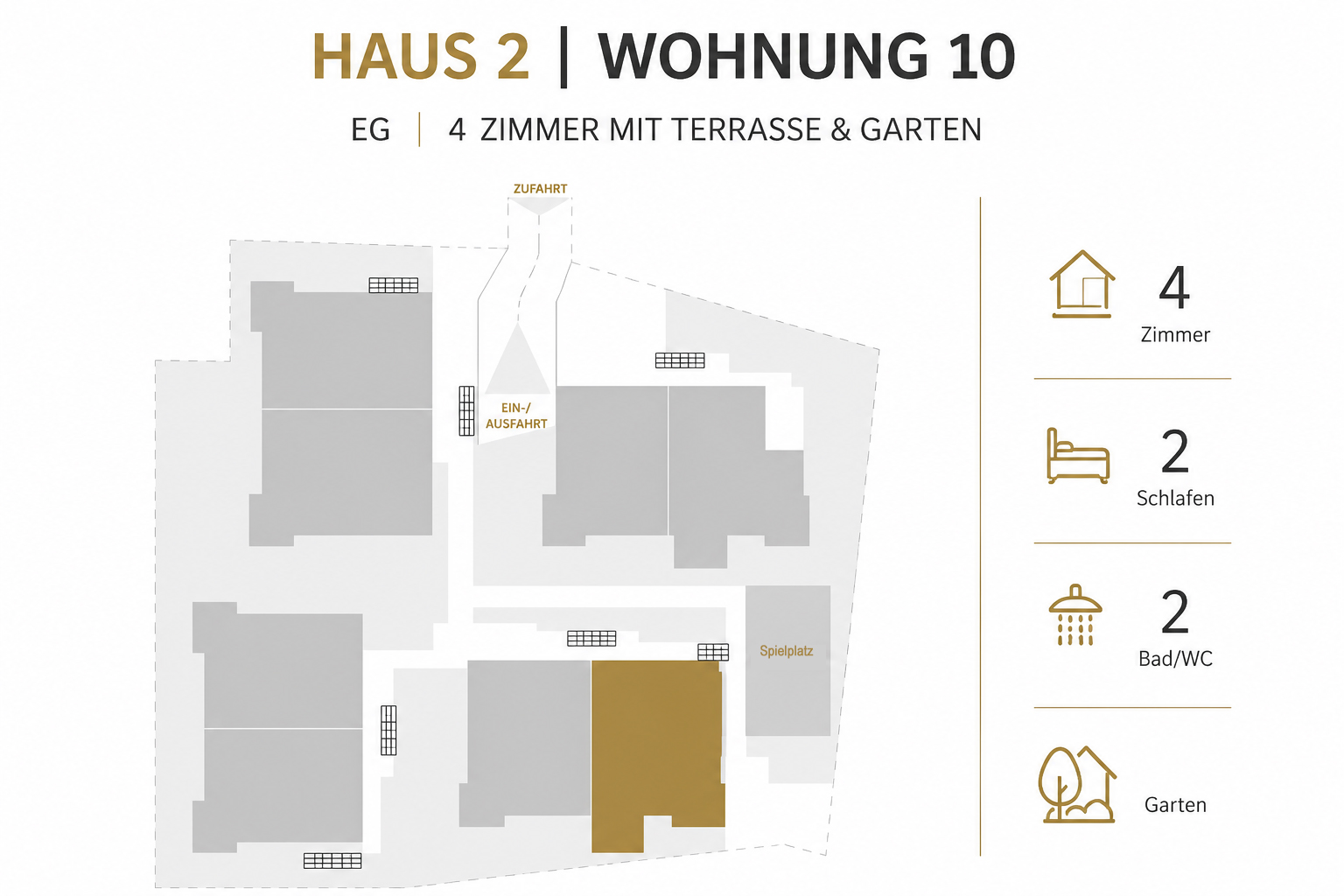 Lage der Wohnung Nr. 10