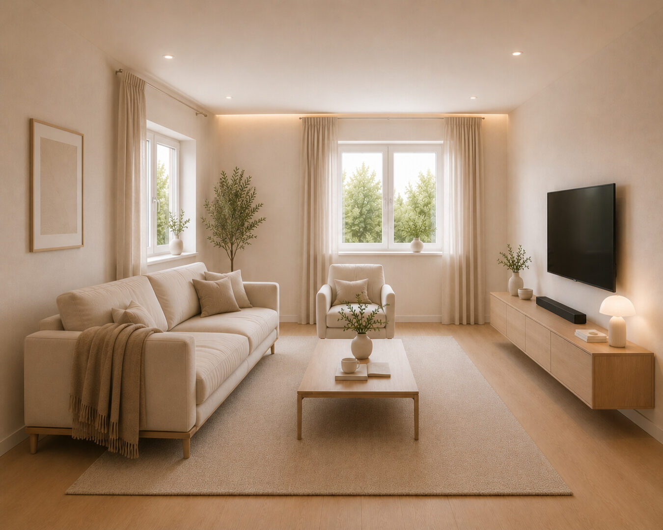 Unverbindliche Beispielvisualisierung Wohnzimmer
