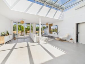 Fließender Übergang zur Terrasse