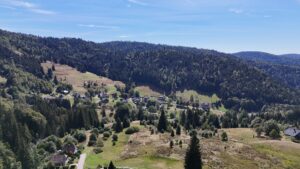 Schöner Blick von Prestenberg auf den Schwarzwald