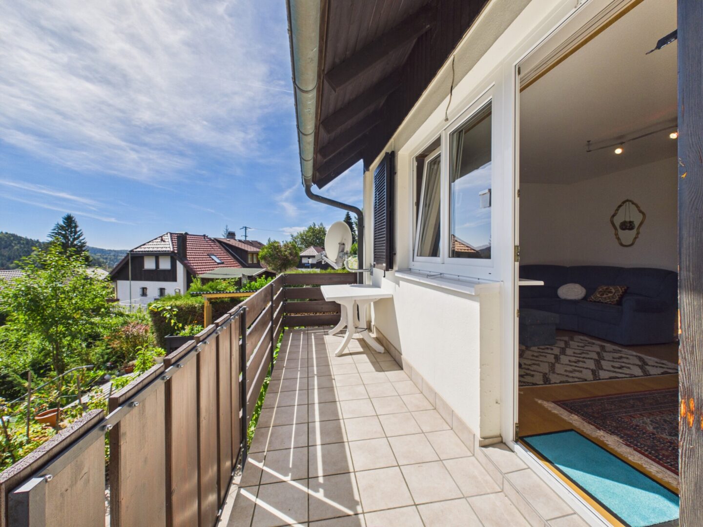Sonnendurchfluteter Balkon