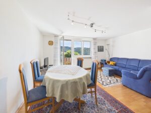 Direkter Zugang vom Wohnzimmer auf den Balkon