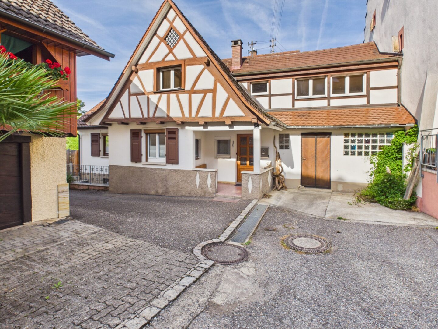 Haus in Istein mit Fachwerk